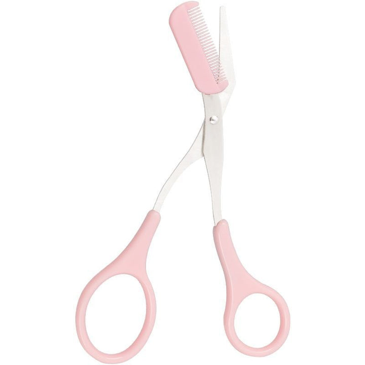 Precision Eyebrow Scissors with Built-In Comb