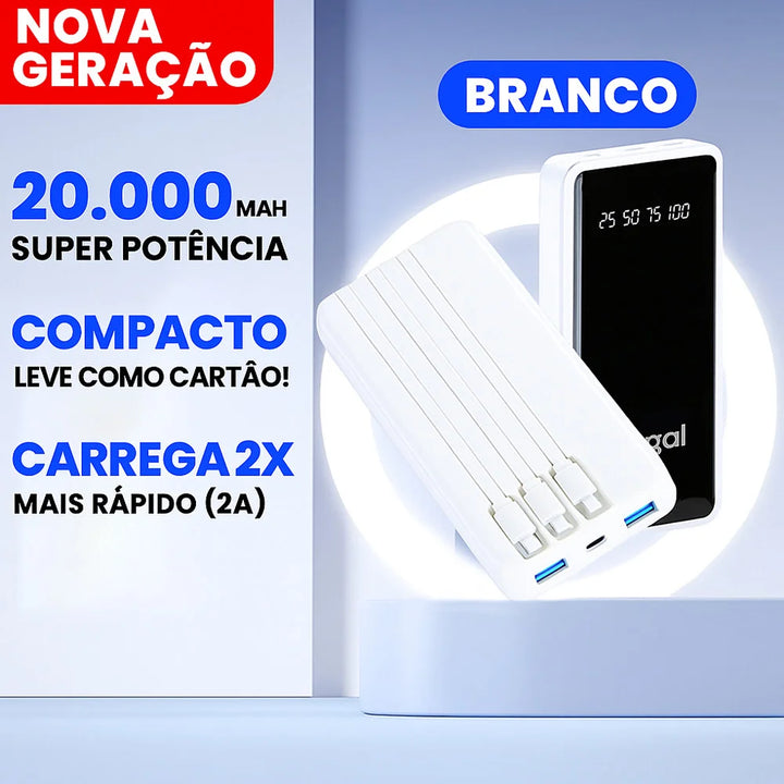 20,000mAh LCD Dual-Device Power Bank