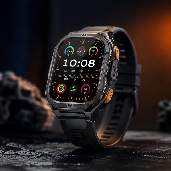 Rislnquord 1.96-Inch AMOLED GPS Smartwatch