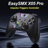 EasySMX X05 Pro Impulse Triggers Controller Compatible with PC/Switch/Android/iOS Phone/TV/Steam, Mute Button, Rumble Motors