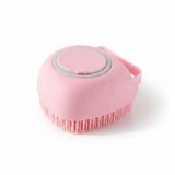 Soft Silicone Dog Bathing Brush Pet Massage Shampoo Dispenser Rubber Bristle Sower Grooming Tool for Dogs And Cats
