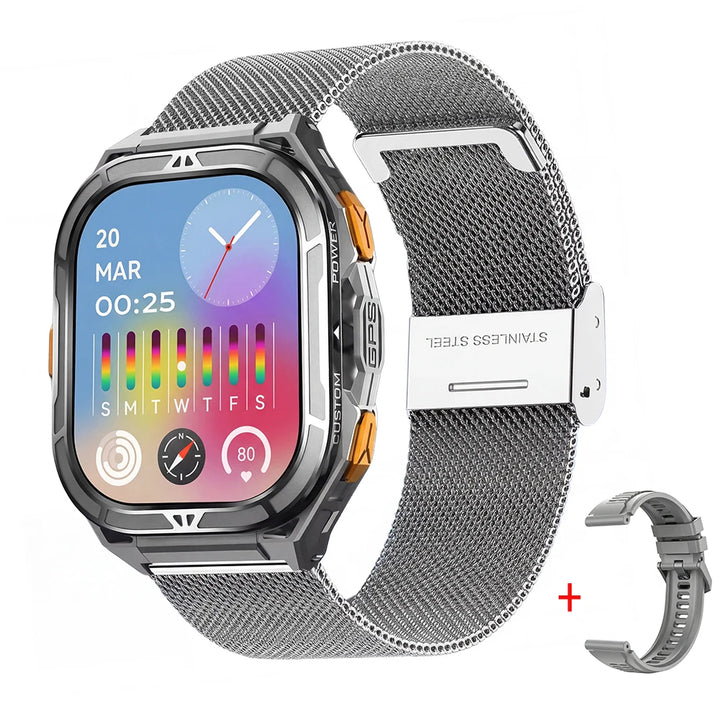 Rislnquord 1.96-Inch AMOLED GPS Smartwatch