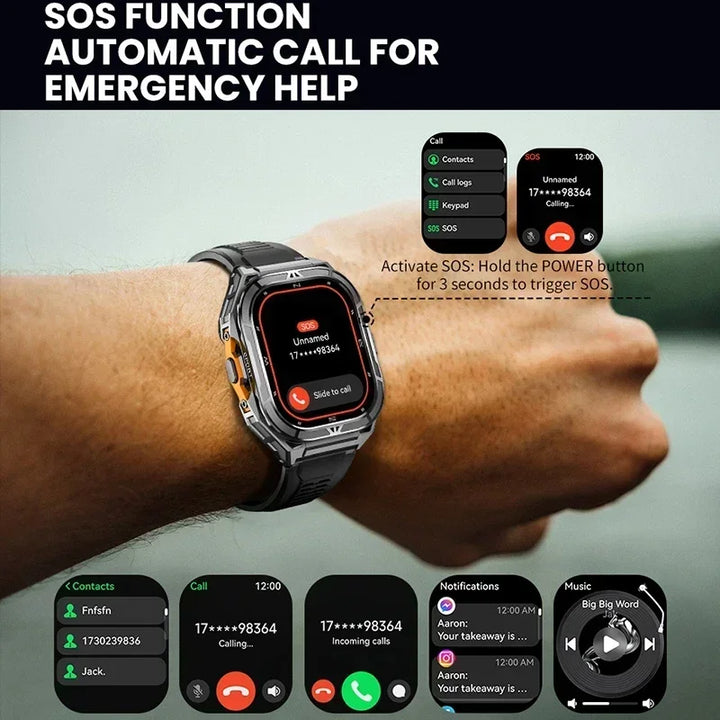Rislnquord 1.96-Inch AMOLED GPS Smartwatch
